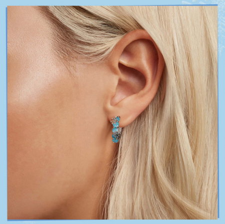 Cercei argint flori de gheata [4]