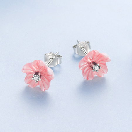 Cercei argint Flori Sakura Roz [4]