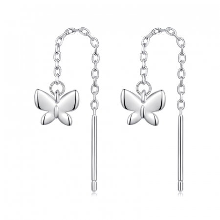 Cercei argint fluturasi