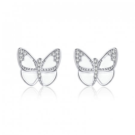 Cercei argint fluturasi