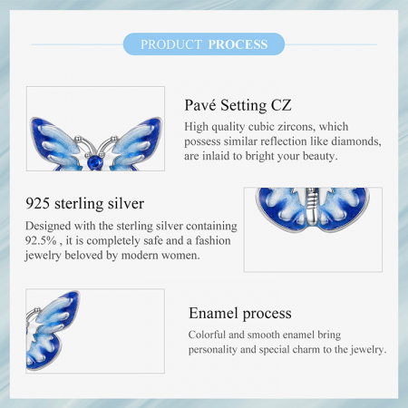 Cercei argint fluturasi albastri [11]