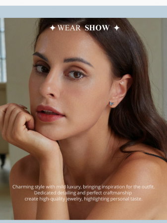 Cercei argint fluture albastru [16]