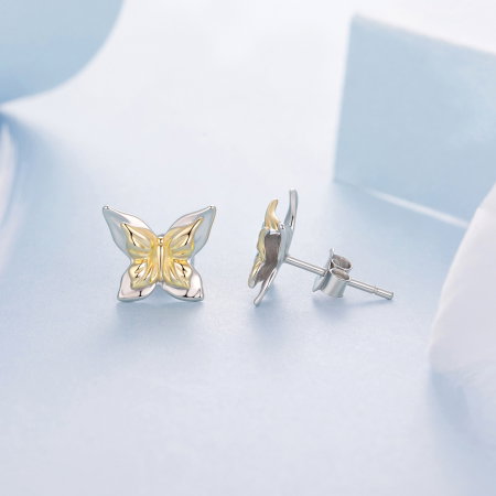 Cercei argint fluture cu surub [5]