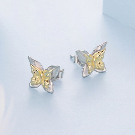 Cercei argint fluture cu surub [3]