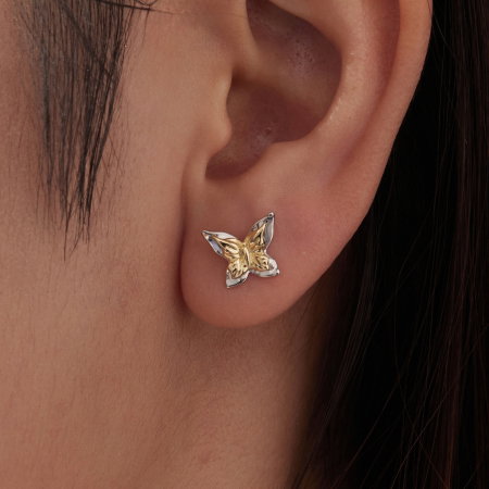 Cercei argint fluture cu surub [4]