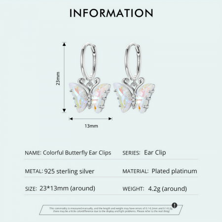 Cercei argint fluture simfonie [2]