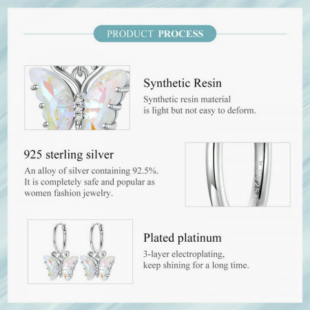 Cercei argint fluture simfonie [4]