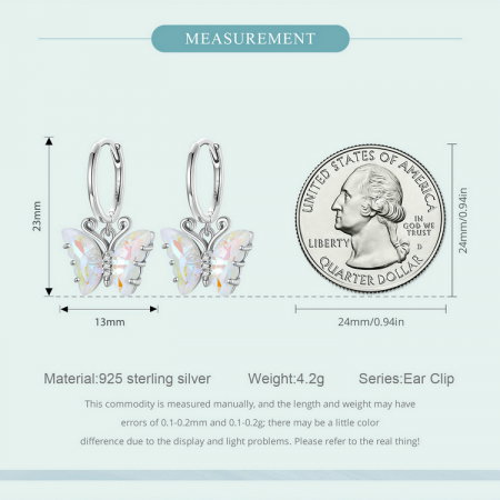 Cercei argint fluture simfonie [3]