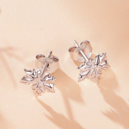 Cercei argint frunze de artar cu surub [5]