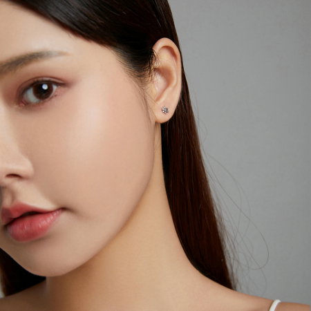 Cercei argint fulgi de nea cu zirconii [6]