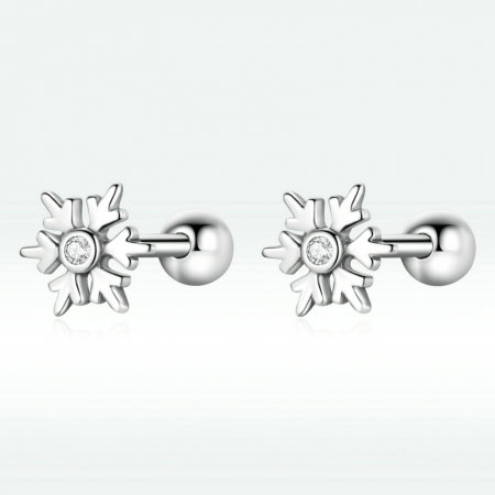 Cercei argint fulgi de nea cu zirconii [11]