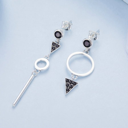 Cercei argint geometrici [4]