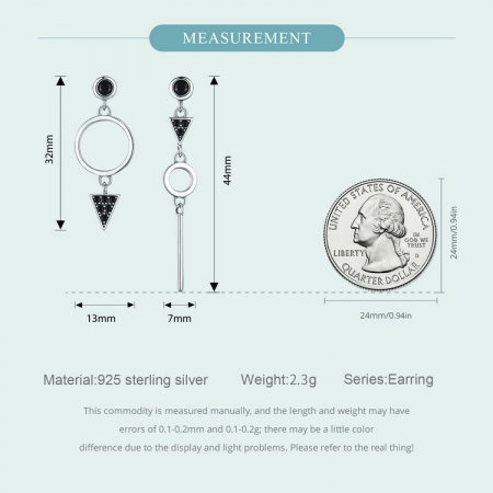 Cercei argint geometrici [6]