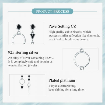 Cercei argint geometrici [7]