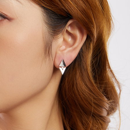 Cercei argint geometrici [8]