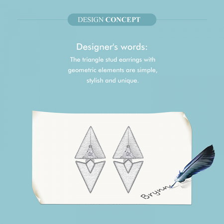 Cercei argint geometrici [12]