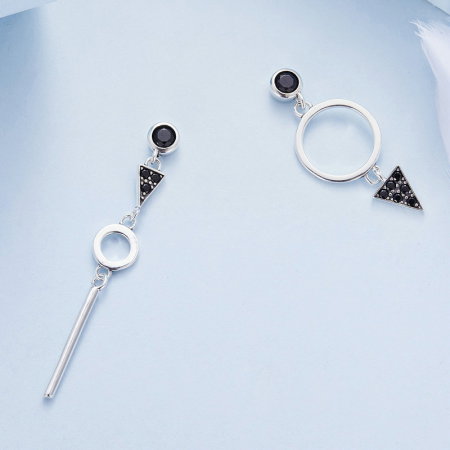 Cercei argint geometrici [2]