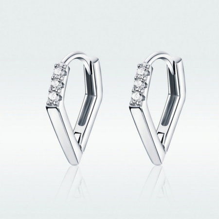 Cercei argint geometrici placati cu rodiu [7]