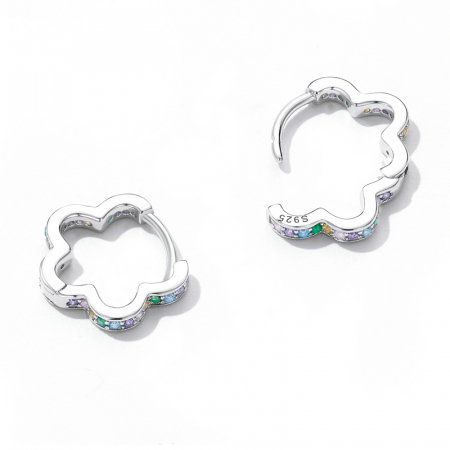 Cercei argint ghirlanda de zirconii [4]