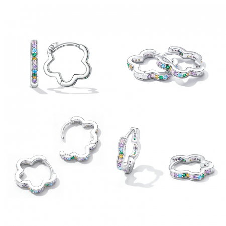 Cercei argint ghirlanda de zirconii [7]