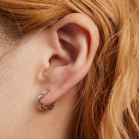 Cercei argint ghirlanda de zirconii [5]