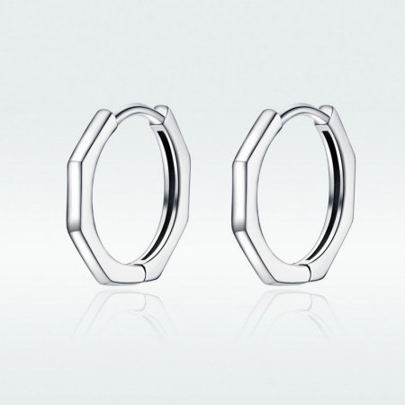 Cercei argint hexagonali [2]