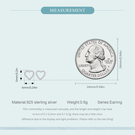 Cercei argint in forma de inima [9]