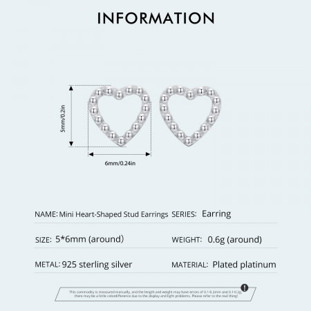 Cercei argint in forma de inima [8]