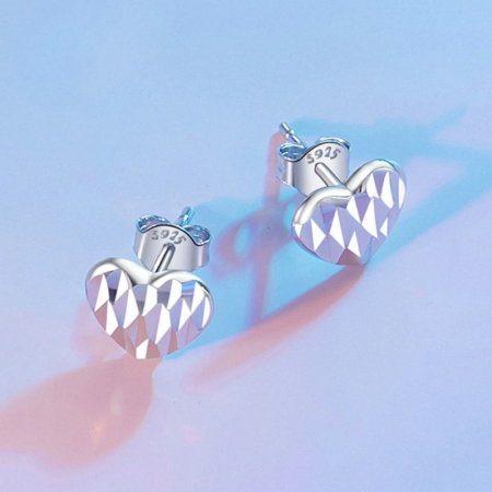 Cercei argint in forma de inima [6]