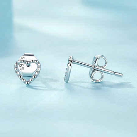 Cercei argint in forma de inima [5]
