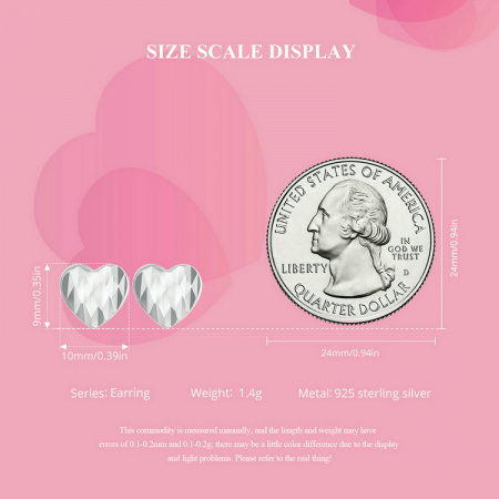 Cercei argint in forma de inima [9]