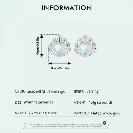 Cercei argint in forma de scoica [8]