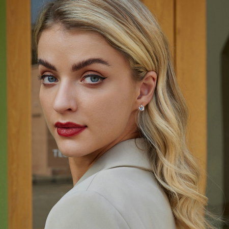 Cercei argint in forma de scoica [1]