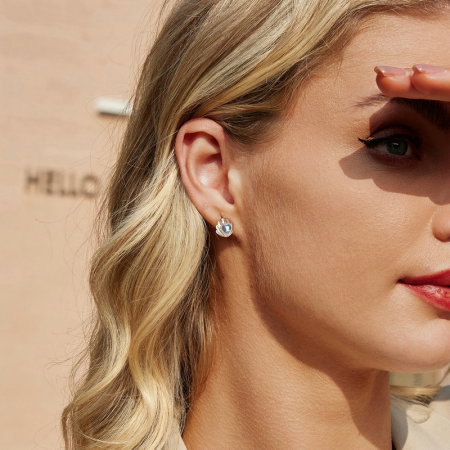 Cercei argint in forma de scoica [7]