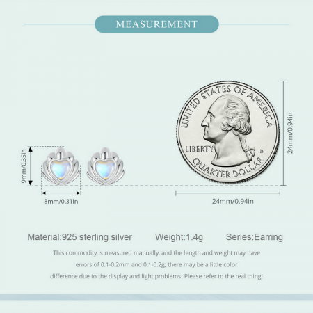 Cercei argint in forma de scoica [9]