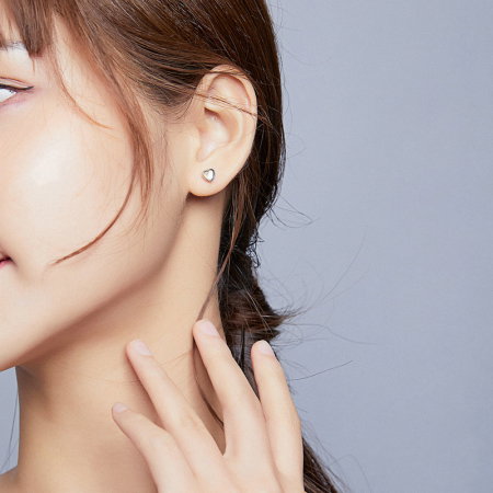 Cercei argint inima cu cristal [3]