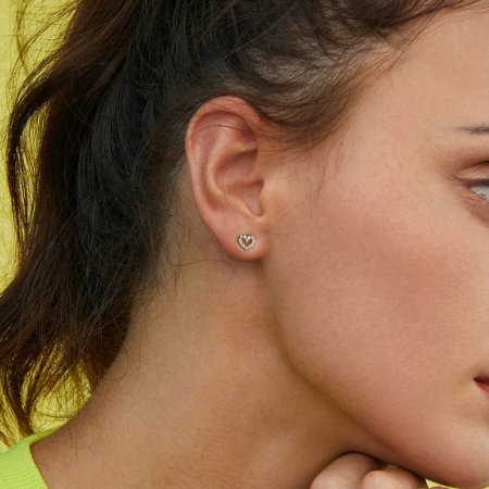 Cercei argint inima in forma de L [6]