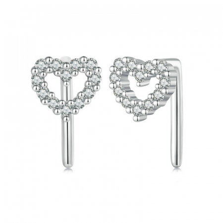 Cercei argint inima in forma de L [7]