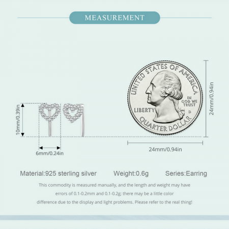 Cercei argint inima in forma de L [10]