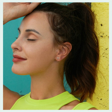 Cercei argint inima in forma de L [12]