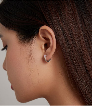 Cercei argint inima roz [8]