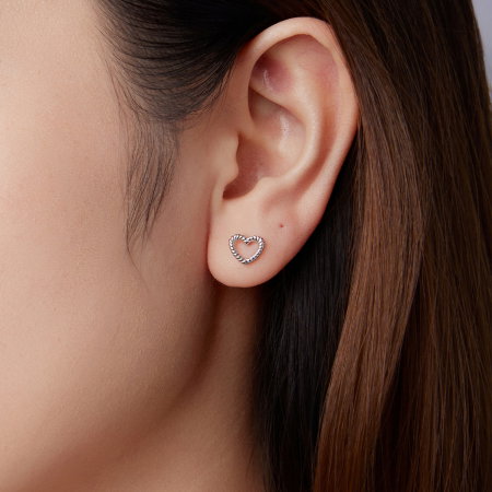 Cercei argint inimioara cu surub [13]