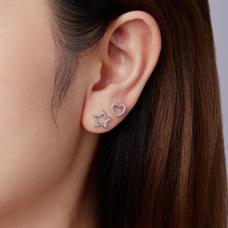 Cercei argint inimioara cu surub [8]