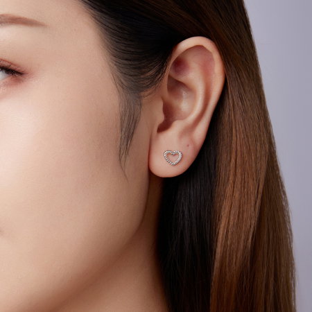 Cercei argint inimioara cu surub [12]