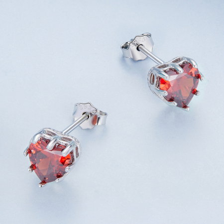 Cercei argint inimioare [4]