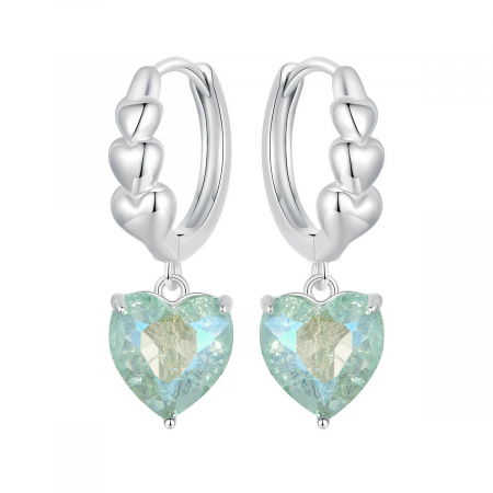 Cercei argint inimioare