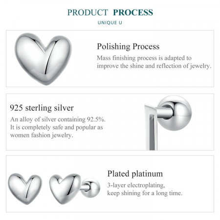 Cercei argint inimioare 3D [9]