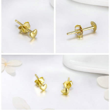 Cercei argint inimioare 4 mm [7]