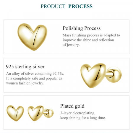 Cercei argint inimioare 5 mm [8]