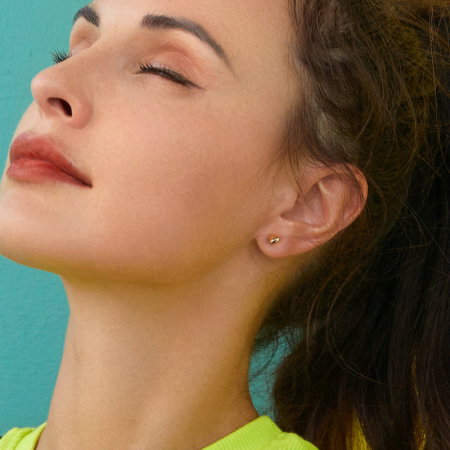 Cercei argint inimioare 5 mm [3]